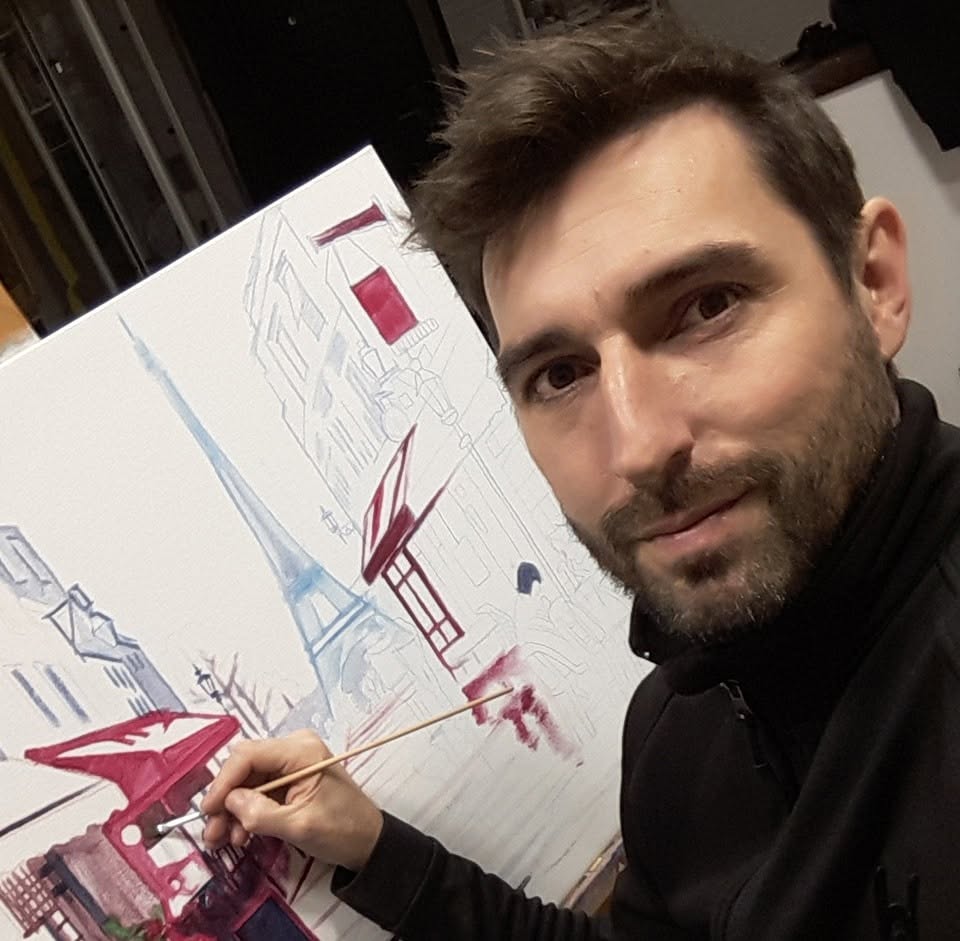 Tihomir za štafelajem